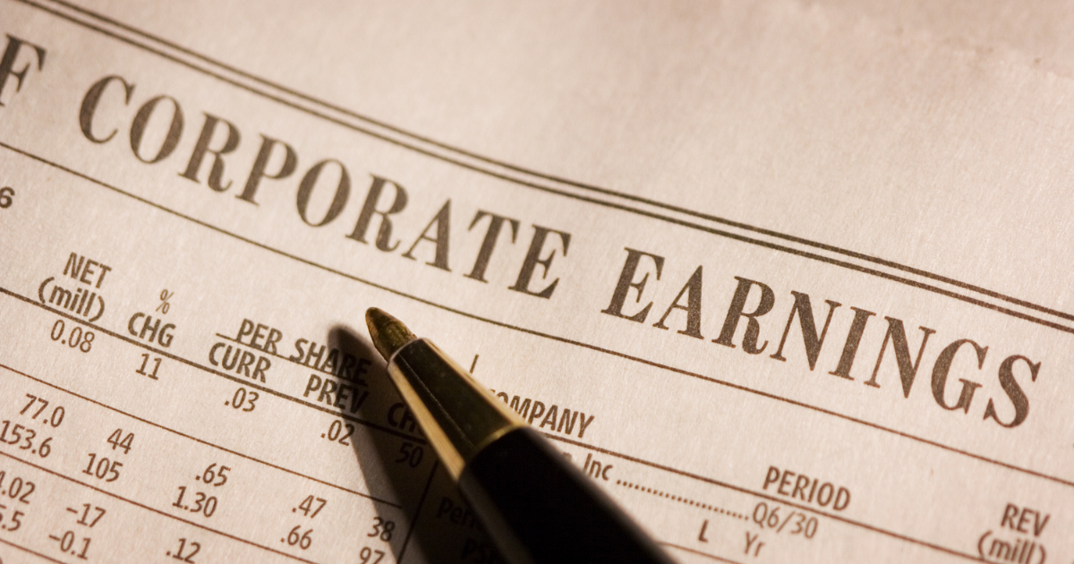 Editorial illustration: corporate earnings push global markets higher
