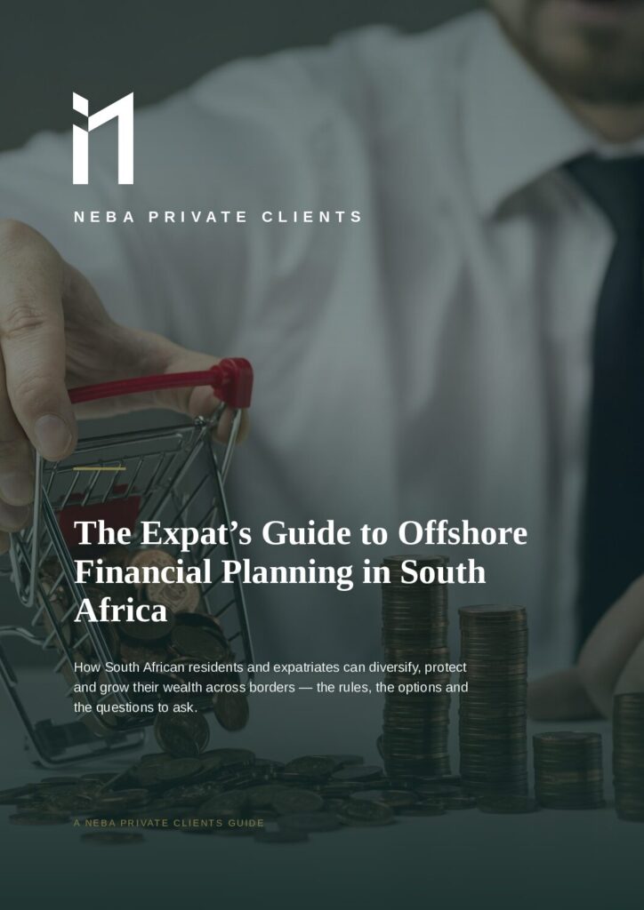 Cover of the NEBA Private Clients guide to offshore financial planning in South Africa